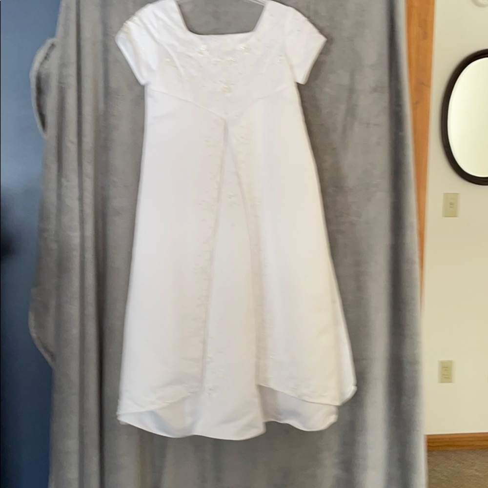 Allie Wade white girls formal dress - Picture 6 of 6